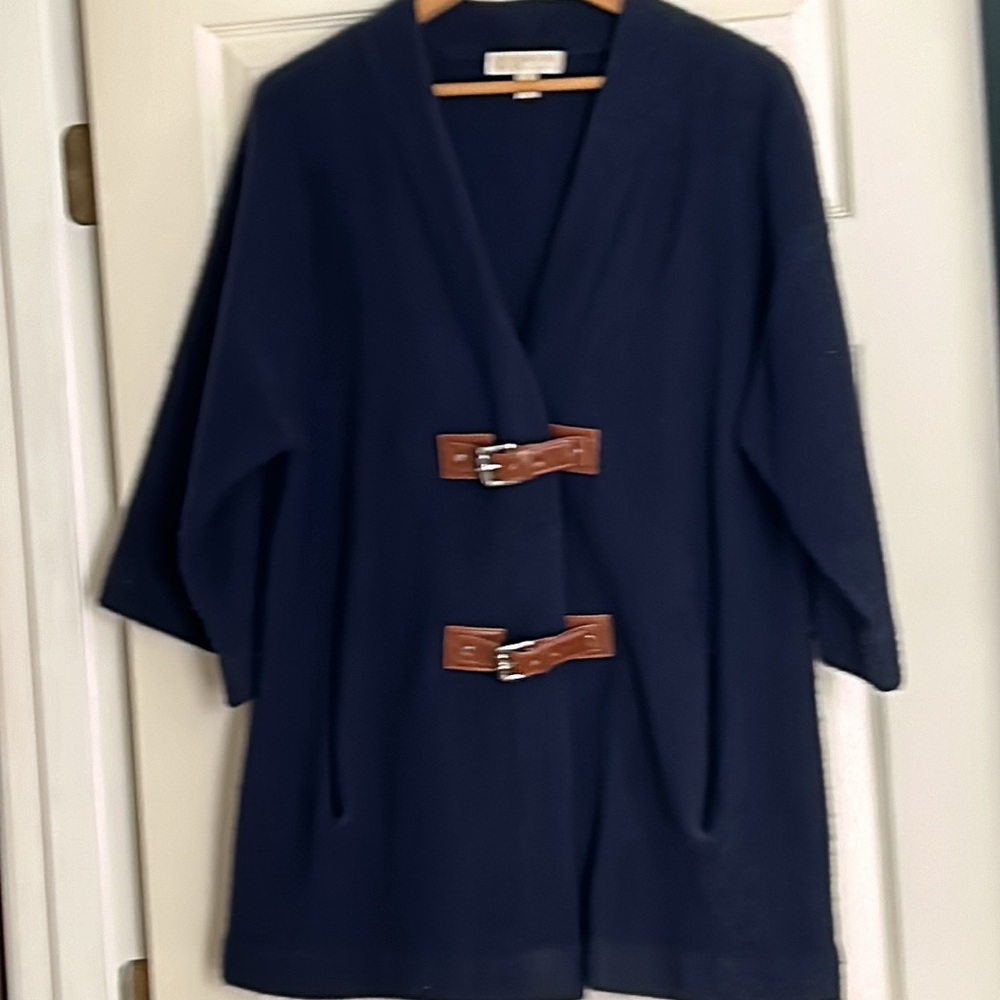 Michael kors jacket with leather buckles.